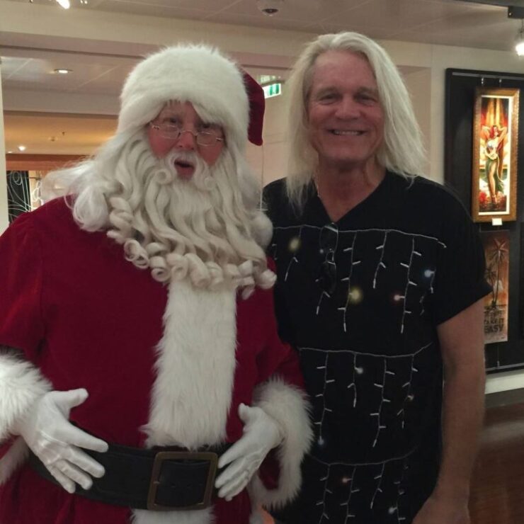 Bruce Hall mit dem Weihnachtsmann