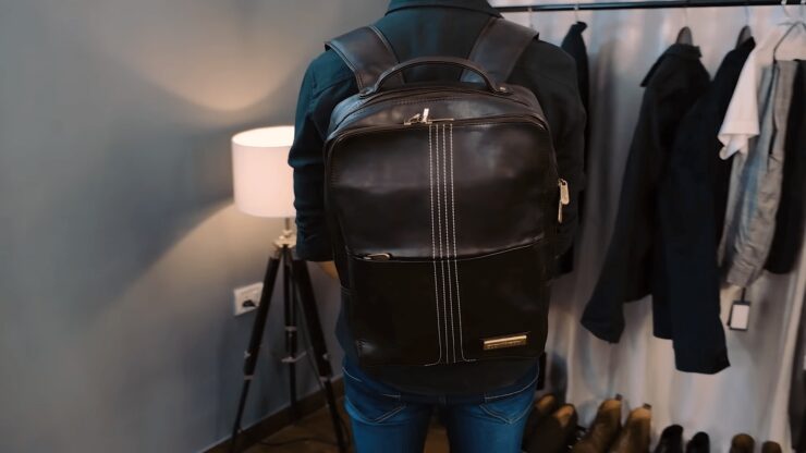 Men Leather Backpack