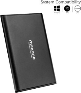 Maxone 1 TB Ultra Slim Tragbare Externe Festplatte HDD USB 3.0