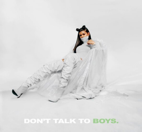 toni romiti posing for the cover picture of Don't talk to Boys