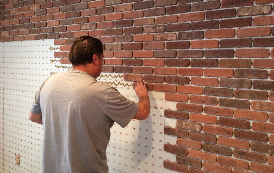 Thin Brick Tiles Installing