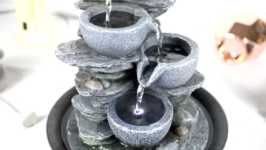 Place a Fountain Like This at The Entrance to Your Home