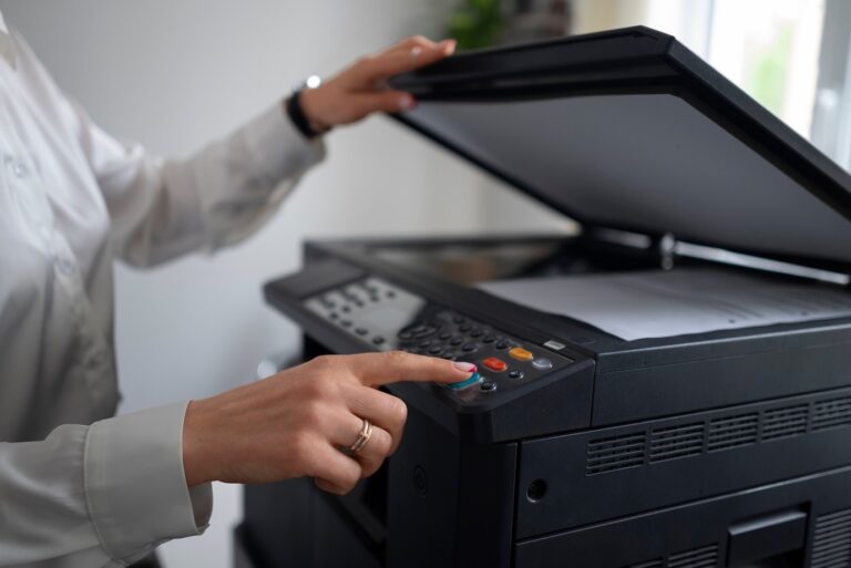 imprimante laser en action