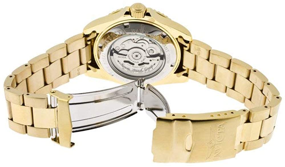 Мужские автоматические часы Invicta Pro Diver 40 мм из нержавеющей стали золотистого цвета -- (лучшие автоматические часы до 500 долл. США)
