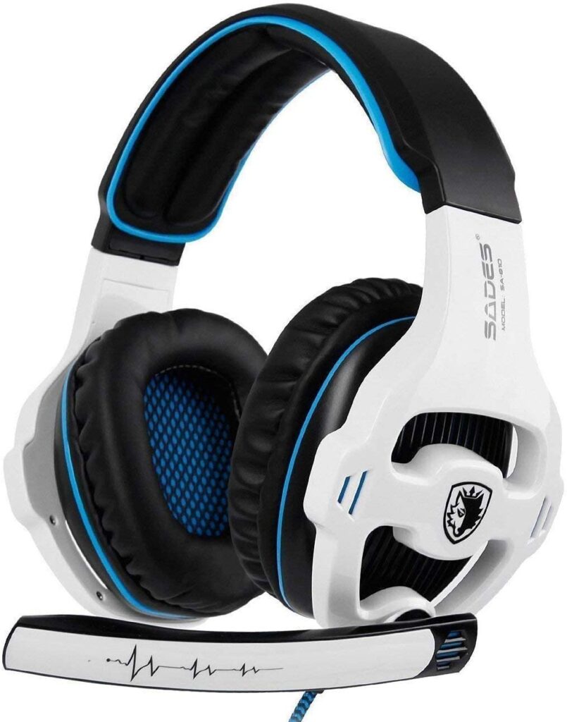 Игровая гарнитура Sades Gaming Headset Stereo Over Ear Gaming Headset — (Лучшая игровая гарнитура до 50 лет)
