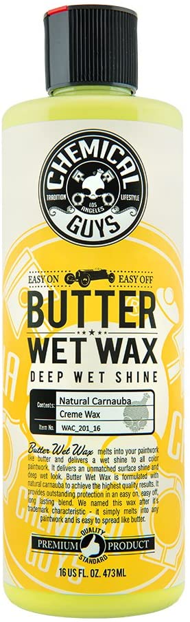 Chemical Guys WAC_201_16 Butter Wet Wax — (лучший автомобильный воск для черных автомобилей)