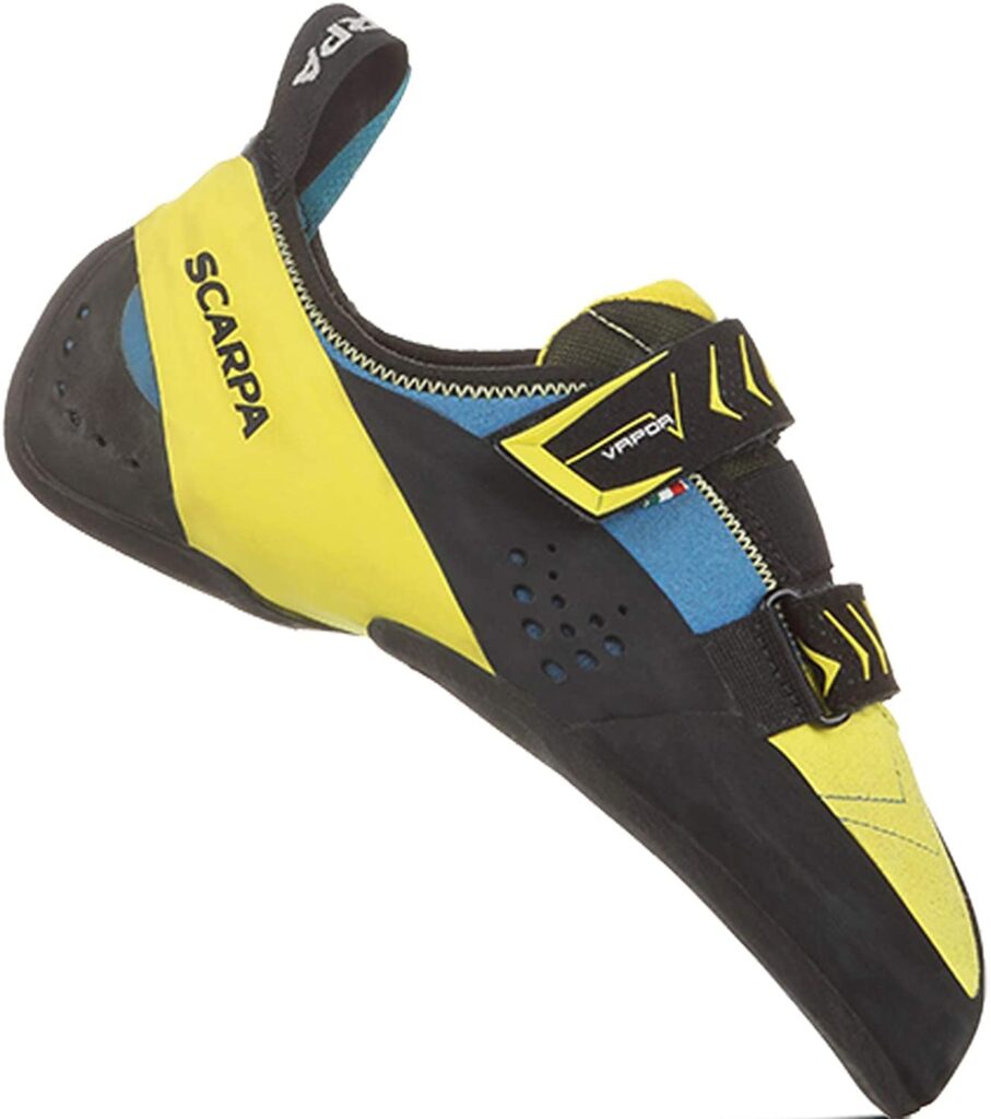 Chaussure d'escalade Scarpa Vapor V pour homme -- (meilleures chaussures d'escalade intermédiaires)