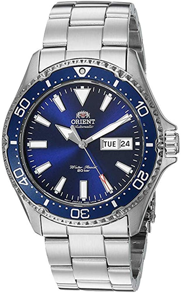 Orient Men's Kamasu Stainless Steel Japanese-Automatic Diving Watch--(Best Automatic Watches Under 500)