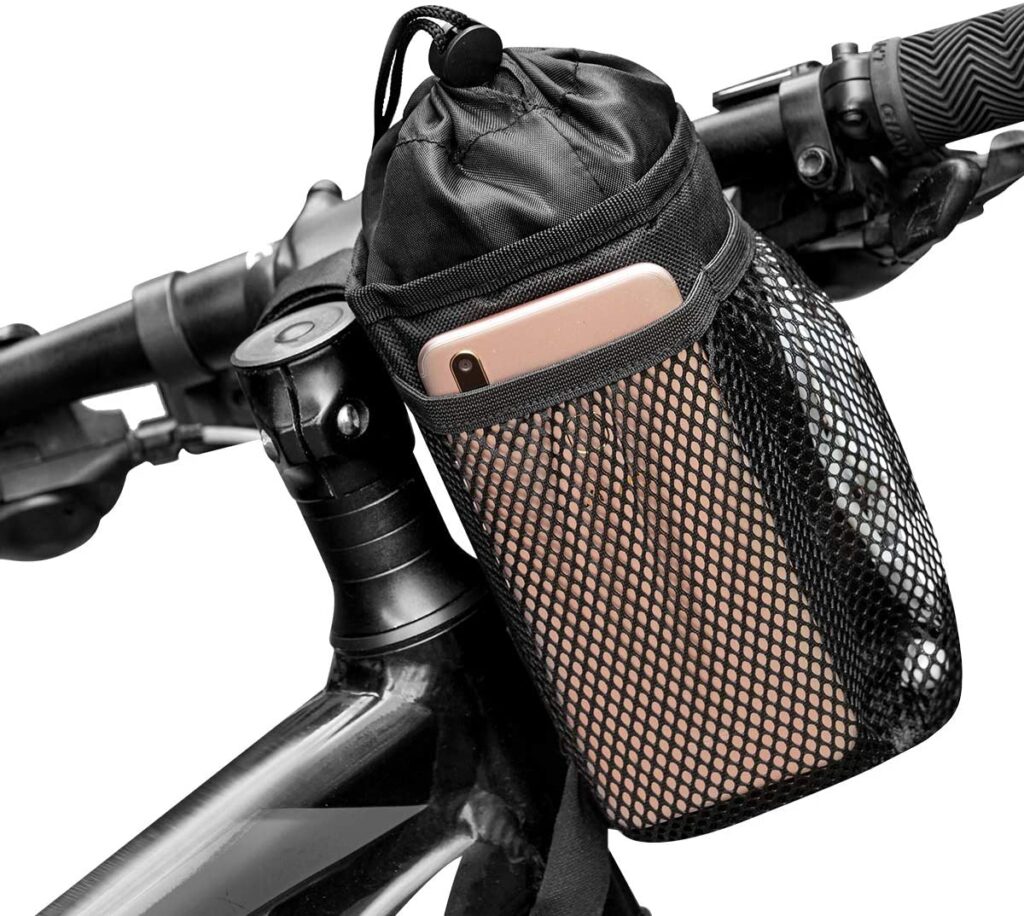 Black bike bicycle cycling water bottle cup holder cage handle bar or frame_TI 