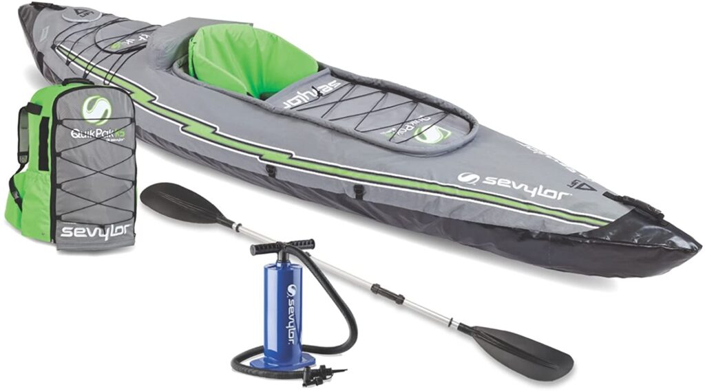 Mejor kayak inflable--(Sevylor Quikpak K5)