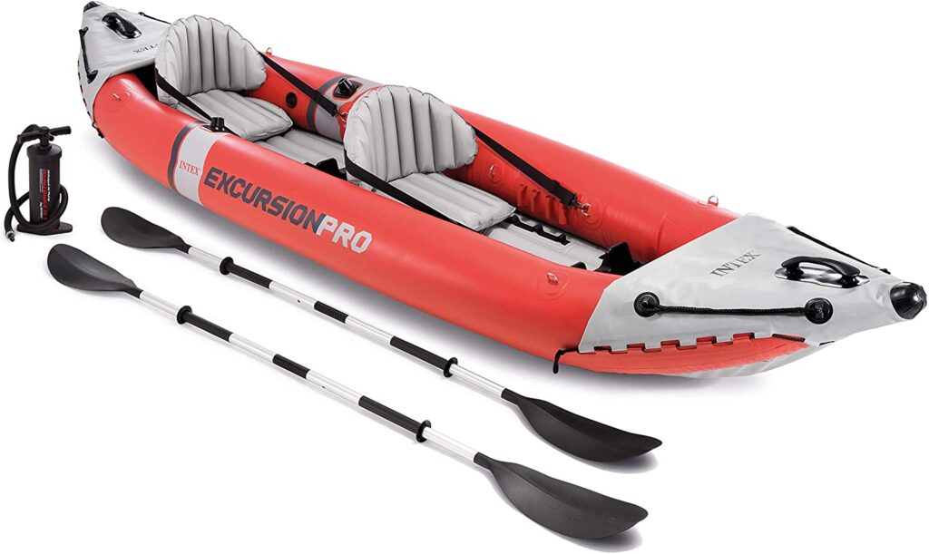 Beste opblaasbare kajak--(Intex Excursion Pro Kayak, professionele serie opblaasbaar)
