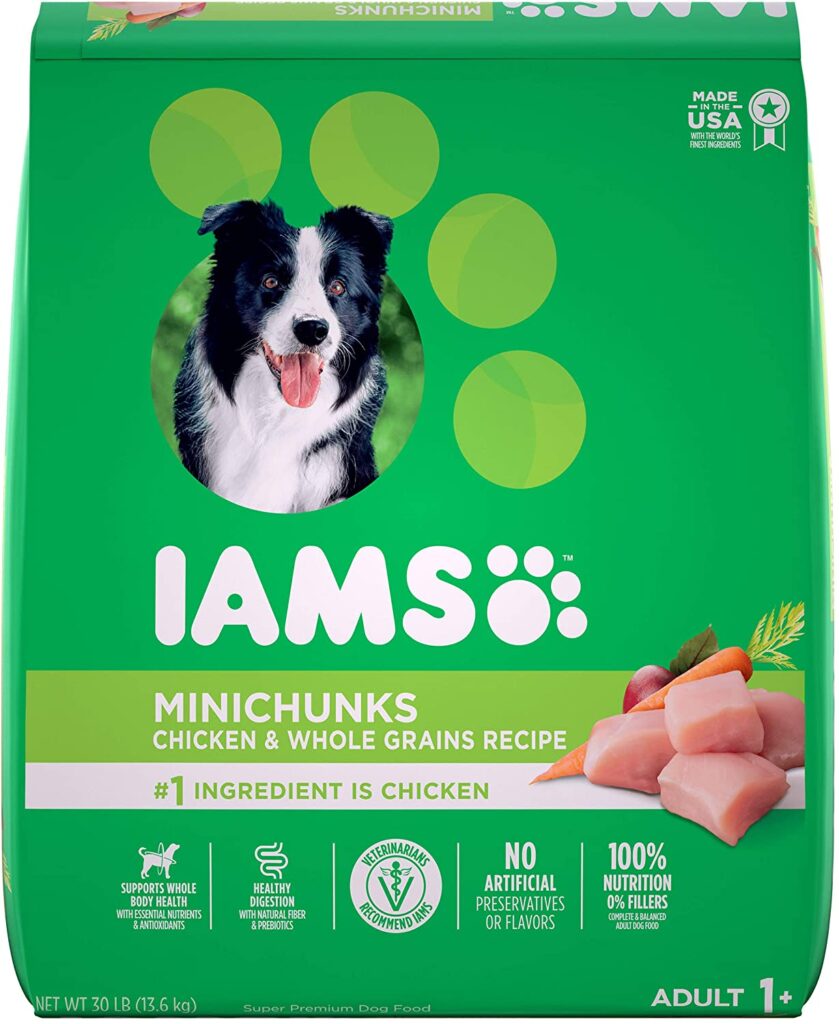 IAMS PROACTIVE HEALTH Minichunks Dry Dog Food - (أفضل غذاء للكلاب للحساسية)