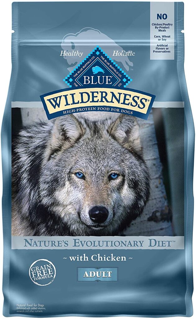 Nourriture pour chiens à haute teneur en protéines Blue Buffalo Wilderness -- (meilleure nourriture pour chiens pour les allergies)
